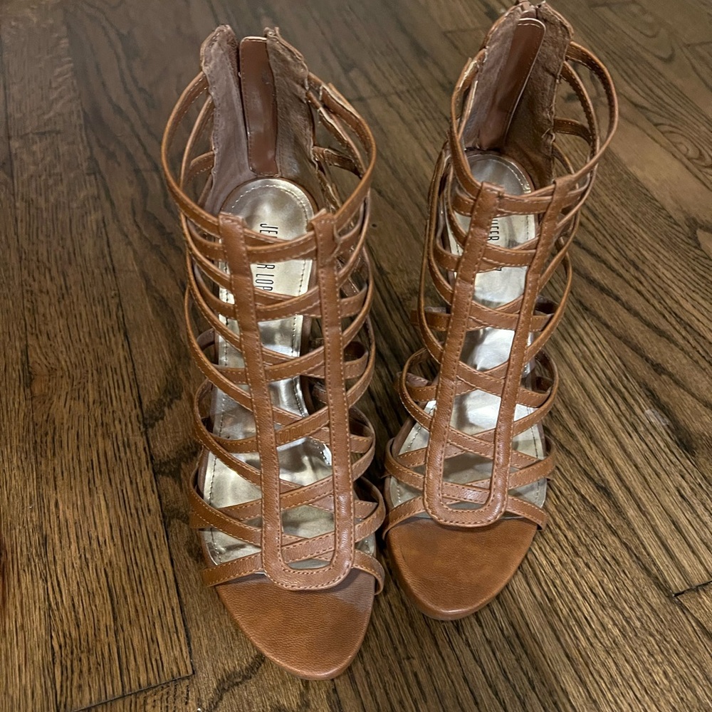 Jennifer Lopez cage heels